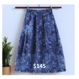 (超好看!值得擁有)亞麻A字半身裙女夏冰絲輕薄中長裙