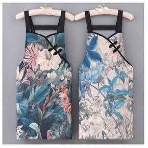 美翻了之中國風圍裙(百合款/不挑款)家用煮飯必備 顏值超高