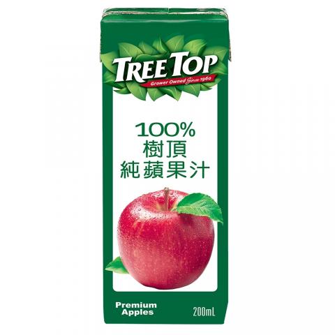 (200ml*6入)【樹頂Treetop】100%蘋果汁鋁箔包(嚴選全美品 