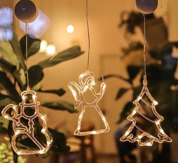 1212限2出清無退換貨(1組3入)聖誕浪漫LED裝飾吊燈(聖誕樹 