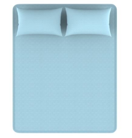 (雙人/附2入枕套)【H&H】抗菌釋壓床包式涼感墊.打造舒適涼 