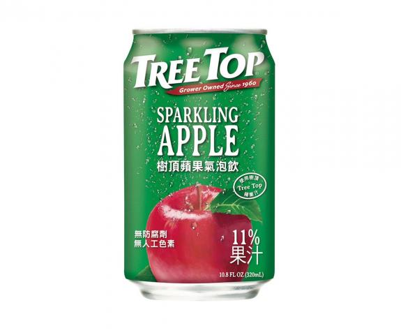 (單瓶)【樹頂Treetop】蘋果氣泡飲320ml @飲料