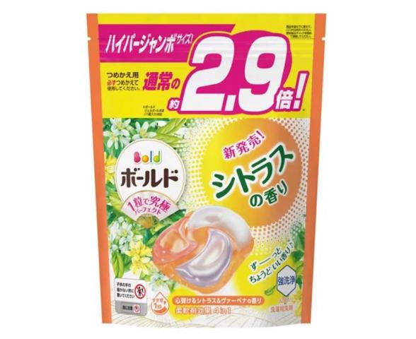 最新版8倍除臭!(柑橘花香/橘/32入)日本P&G 4D碳酸機能立體 