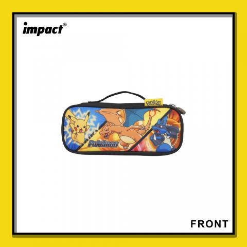 黑【IMPACT】怡寶 寶可夢筆袋/鉛筆盒IMPKML14BK @文具書包 