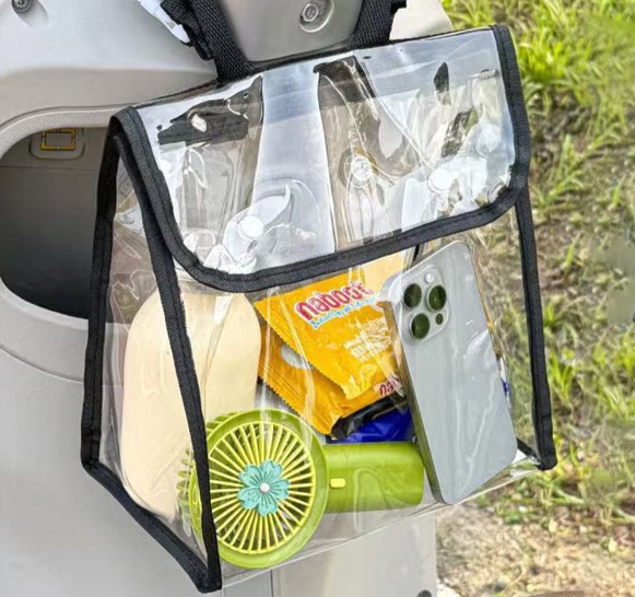 (透明黑邊)機車防水透明置物袋24x14x26cm @收納袋機車