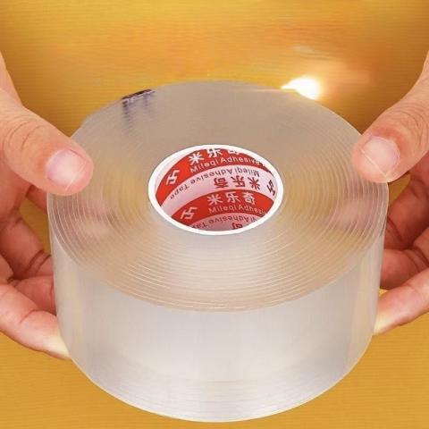 (寬5公分加厚/20.36米)奈米魔力無痕雙面膠帶 一卷抵2卷 可 