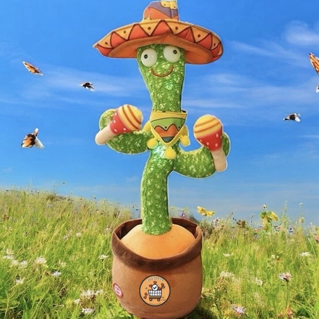 《會唱歌會跳舞還會學你說話！》仙人掌玩具 可錄音可拆洗 