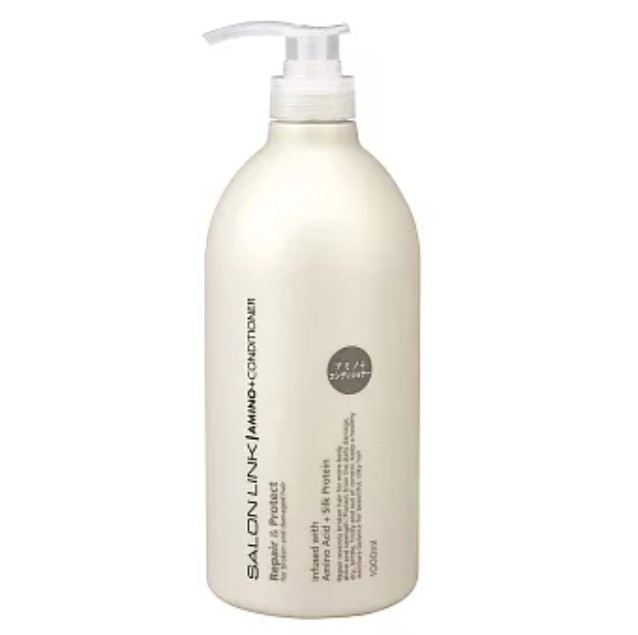 日本熊野(1000ml)Salon Link 胺基酸無矽靈絲滑潤髮乳  @洗 