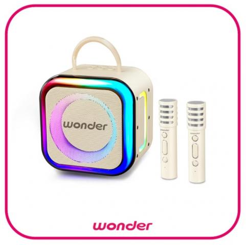 (奶茶白)WONDER旺德 行動KTV藍牙K歌雙麥組WS-T052U @收音 