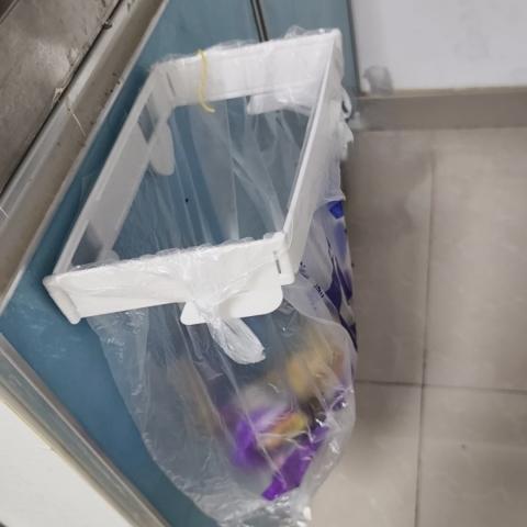 可折疊壁掛式垃圾架（卡扣固定/免打孔）