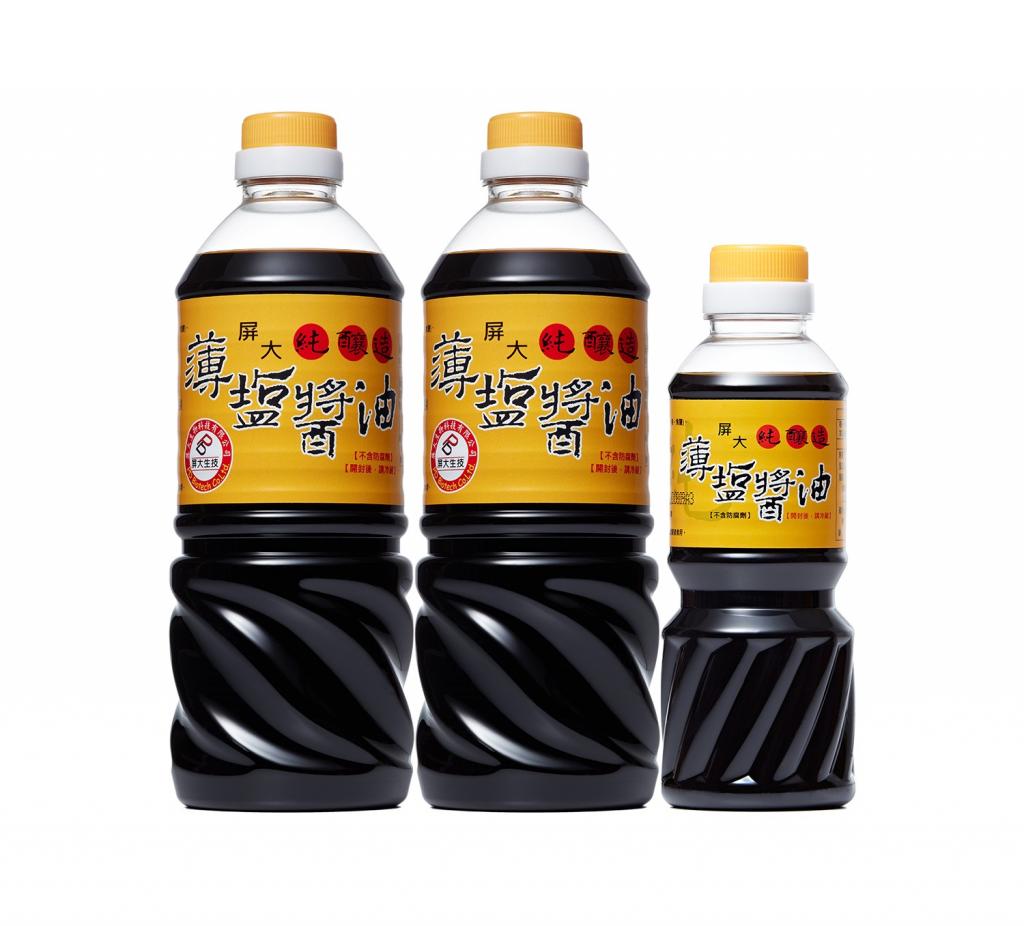 (箱購8組)屏大非基改薄鹽醬油710ml*2+贈醬油300ml @調味料 
