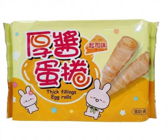 萬甲帝 厚醬蛋捲 起司味250g(約40支) 蛋奶素 吃過都讚不絕 