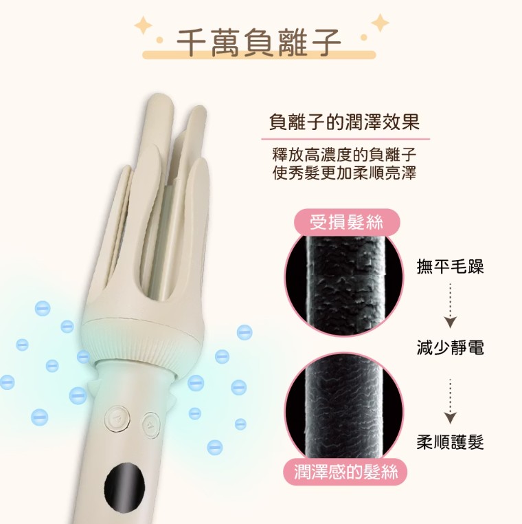 頭髮秀髮直髮夾負離子